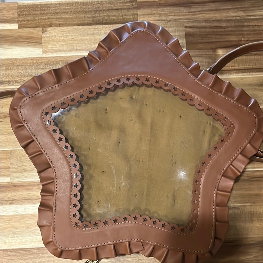 Brown Star-Shaped Ita Backpack w/ Shoulder Strap